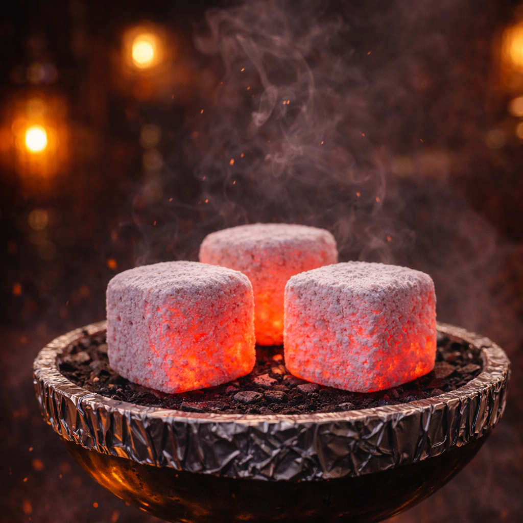 Hookah Charcoal 25mm Coconut Cubes – 7 Boxes (504 Cubes) for Shisha Bar & Hookah Lounge | Coco Safari