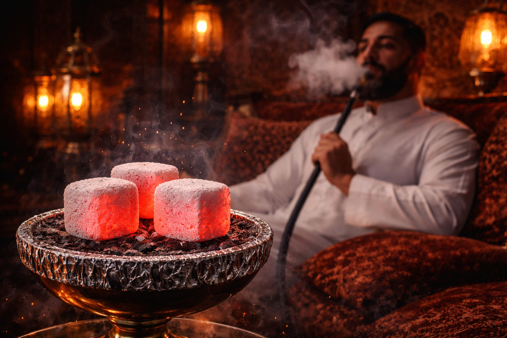 COCO SAFARI 720PCS COCONUT HOOKAH CHARCOAL 25MM CUBES/ 10 BOX CASE/ No Smell