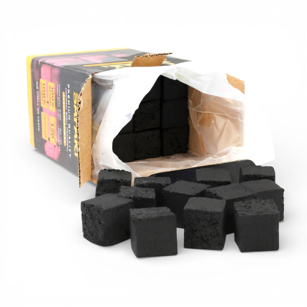 COCO SAFARI 3 Box Coconut Hookah Charcoal 25mm Cubes | 216 pcs | Premium Coconut